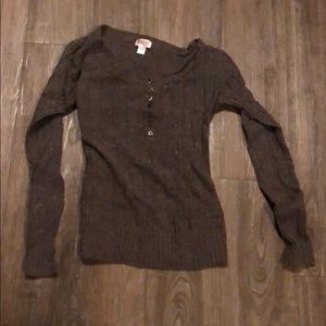 Small Brown Sweater with Buttons